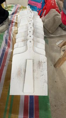 목재 흰색 요리 책 서재 부엌 카운터 조절 가능한 시골 스타일 요리 책 보관