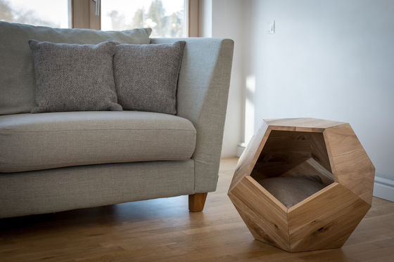 가구 저장 컨테이너 고양이 침대 석재와 사이드 테이블과 현대적인 디자인 동굴