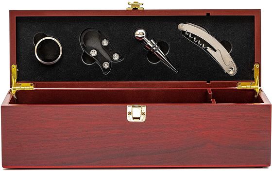 튜버 와인 액세서리 체스 목화 상자 수작업 6 병 수납