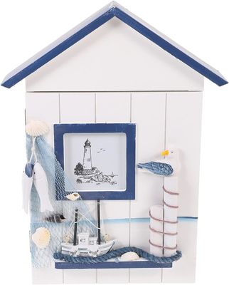 목재 해상 벽 장착 매달림 장식용 사무실 건물의 수작업 키 홀더