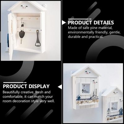 목재 해상 벽 장착 매달림 장식용 사무실 건물의 수작업 키 홀더