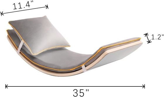 35 인치 나무 균형 보드 어린이 유아 청소년 성인 나무 어린이 장난감 어린이 몬테소리 학습 장난감 로커