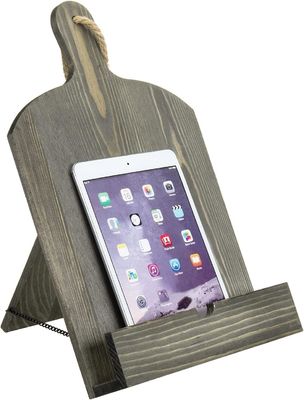 시골 목재 스타일 레시피 책 보관기