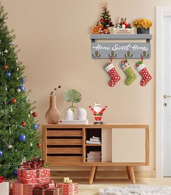 맞춤형 모양의 목재 키 홀더 벽 장착 키 핸더