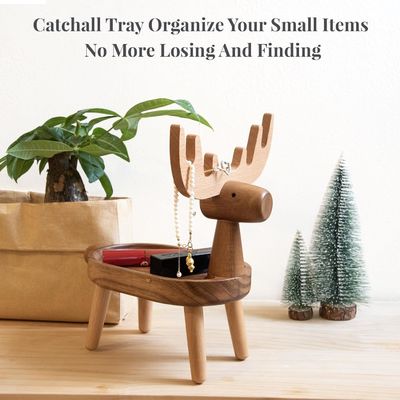 가정용 장식용 목재 포획 트레이 사용자 정의 모양 7.75 "L x 7.75" W x 48.5 "H