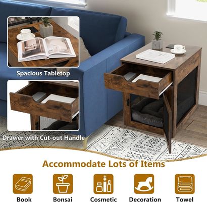 휴대가 가능한 쿠션과 보관 용납장과 함께 나무의 종말 테이블