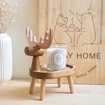 가정용 장식용 목재 포획 트레이 사용자 정의 모양 7.75 "L x 7.75" W x 48.5 "H