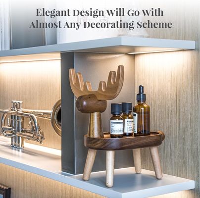 가정용 장식용 목재 포획 트레이 사용자 정의 모양 7.75 "L x 7.75" W x 48.5 "H