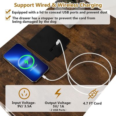 휴대가 가능한 쿠션과 보관 용납장과 함께 나무의 종말 테이블