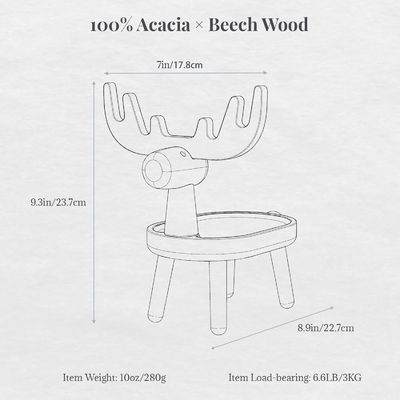 가정용 장식용 목재 포획 트레이 사용자 정의 모양 7.75 "L x 7.75" W x 48.5 "H