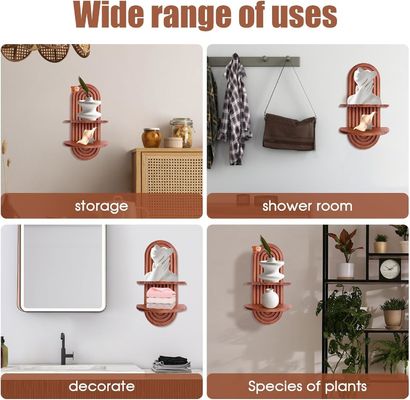 벽 보관 및 나무 벽 선반에 떠있는 선반을위한 무지개 아크 선반