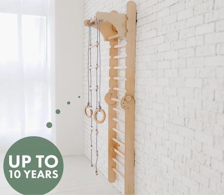 202405 스웨덴 사다리 4in1 트라이앵글 클라이머와 어린이 테이블과 함께 유아 등반 체육관