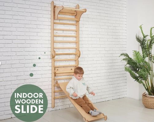 202405 스웨덴 사다리 4in1 트라이앵글 클라이머와 어린이 테이블과 함께 유아 등반 체육관