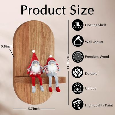 기능성 다기능 디자인 홈 오피스 디스플레이를 위한 목재 부동 선반