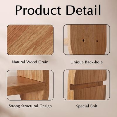 기능성 다기능 디자인 홈 오피스 디스플레이를 위한 목재 부동 선반