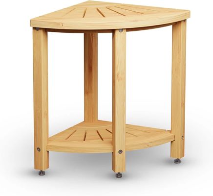 NO 접힌 대나무 욕실 셰프와 함께 샤워 스톨 궁극적인 욕실 필수