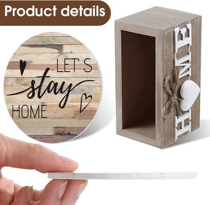 사용자 지정 로고 크기 가정 장식 음료용 목재 심장 코스터 아이템 컵 홀더 매트