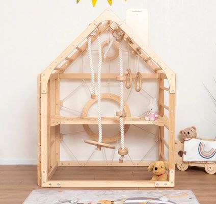 인쇄 및 선택적인 월도르프 로프 액세서리와 함께 모바일 유아 등산 체육관