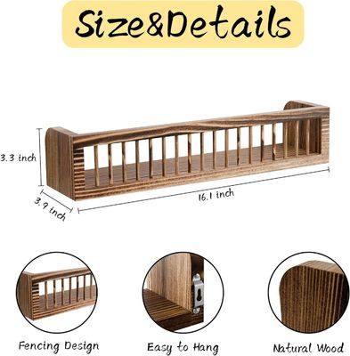 침실 에스테틱 그림 리지 선반을 위한 맞춤형 목재 부동 선반 2개 세트