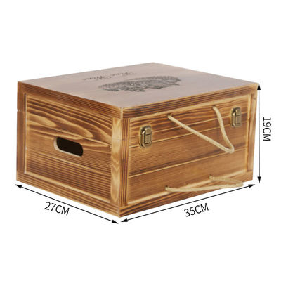 사용자 지정 로고 허용 사용자 지정 수작업 6 병 목포 와인 선물 상자 힌지 상자