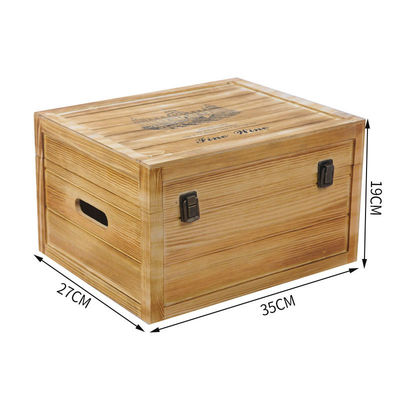 사용자 지정 로고 허용 사용자 지정 수작업 6 병 목포 와인 선물 상자 힌지 상자