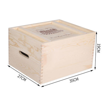 2-6 병 고형 나무 와인 상자 선물 주문 즉시 받아 들인다