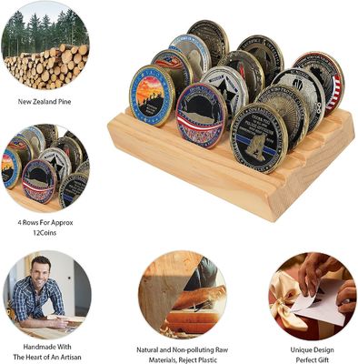 4x6x1인치 군사 도전 동전 보유기 디스플레이 스탠드 랙 사용자 정의 크기의 동전