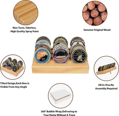 4x6x1인치 군사 도전 동전 보유기 디스플레이 스탠드 랙 사용자 정의 크기의 동전