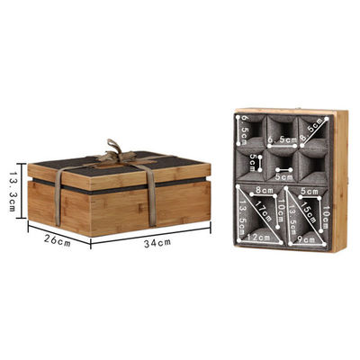 맞춤형 주문 친환경 자연 나무 bambou 저장 선물 상자 개인화 로고