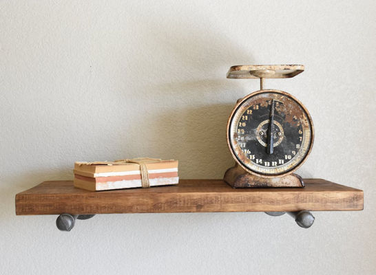 실내 헝거 부동 선반 벽 나무 선반 마이크로 웨이브 오븐