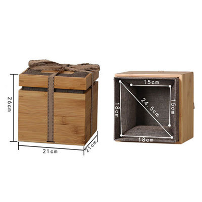 대나무 또는 맞춤형 목재 재료 매트 라미네이션 인쇄 gravure 로고 보석 선물 상자