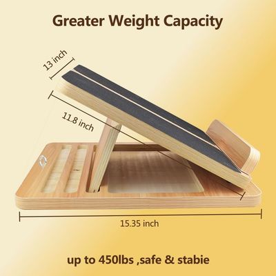 발가락 뻗기 및 발목 유연성을 위한 조정 가능한 기울기판