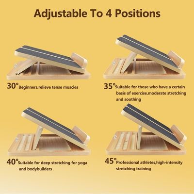 발가락 뻗기 및 발목 유연성을 위한 조정 가능한 기울기판