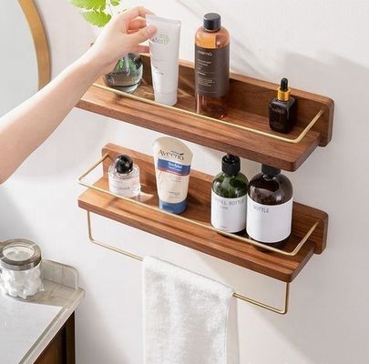 현대적인 스타일리시 벽 선반 매달린 보관 가구 금속 나무 거실 책상