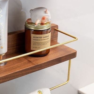 현대적인 스타일리시 벽 선반 매달린 보관 가구 금속 나무 거실 책상