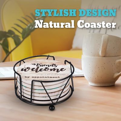 대리석 모욕적 흡수 돌 코크 음료 하우스 홀더 사용자 지정 고급 6 PC