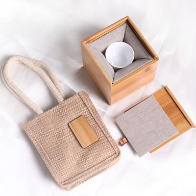 로고 인크라이브 슬라이드 뚜?? 대나무 사각형 나무 상자 사용자 지정 선물 및 포장