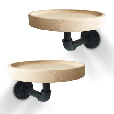 메일 포장 N 소형 둥근 떠있는 단단한 목재 각반