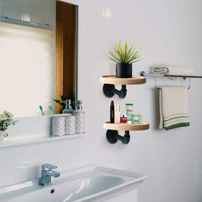 메일 포장 N 소형 둥근 떠있는 단단한 목재 각반