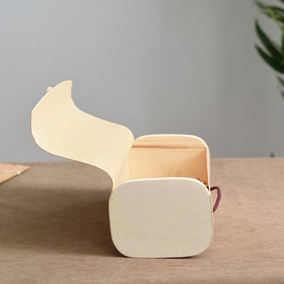 맞춤형 크기의 사각형 장식 빈 크리스마스 자연 비르크 나무 껍질 선물 포장 상자