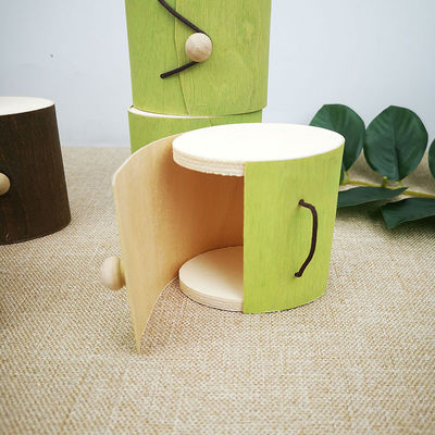 맞춤형 크기의 사각형 장식 빈 크리스마스 자연 비르크 나무 껍질 선물 포장 상자