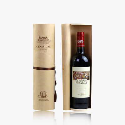 손으로 만든 버크 껍질 실린더 공예로 사용자 정의 크리에이티브 빈 나무 와인 상자