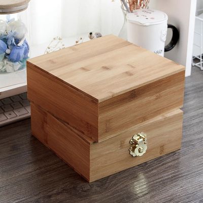 맞춤형 Bambu Moon Cake Packaging 목재 보석 보관 상자 잠금 및 보안