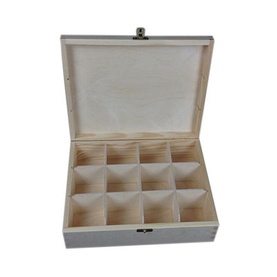 인쇄용 맑은 뚜?? 나무 차 보관 상자 레이저 조각 자연 친환경 디자인