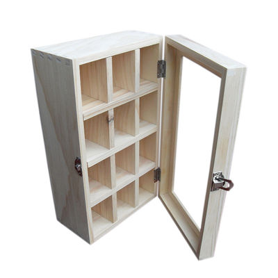 인쇄용 맑은 뚜?? 나무 차 보관 상자 레이저 조각 자연 친환경 디자인