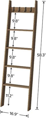 일반 크기의 5 층 벽 굽은 수건 랙 화면 인쇄 및 장식 디자인