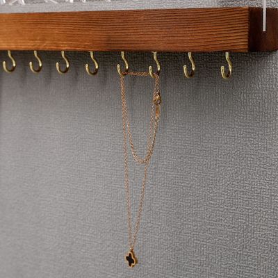 기능적인 디자인 목재 부동 선반 사용자 지정 로고를 위한 아크릴 귀걸이 디스플레이