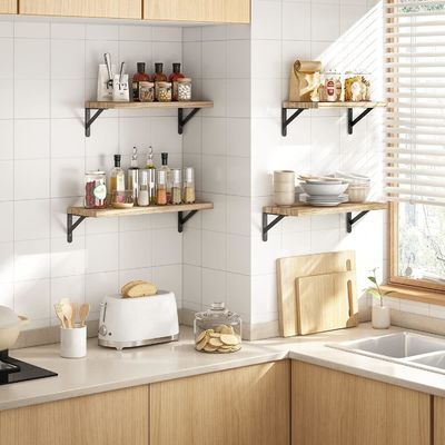 인기 있는 사용자 지정 크기의 컬러 세트 5 장의 목재 플로팅 셸프