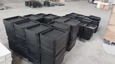 202406 검은색 목재 서비스 트레이 아카시아 목재 재료 손잡이가 있는 맞춤형 목재 트레이