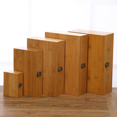 맞춤형 로고 허용 친환경 Bambu 직사각형 목재 13x9x5cm 저장 상자